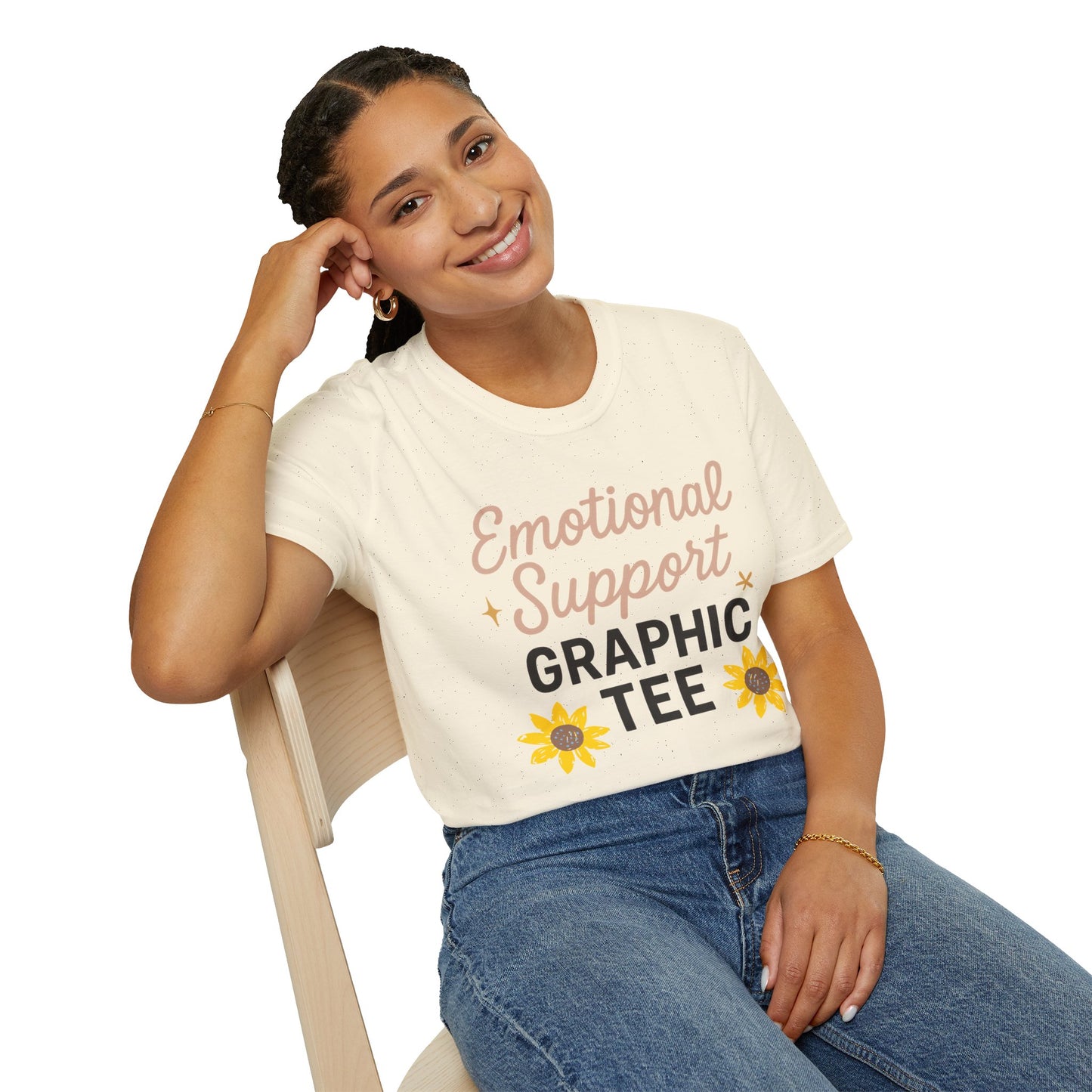 Emotional Support Graphic T-Shirt for Positivity Lovers