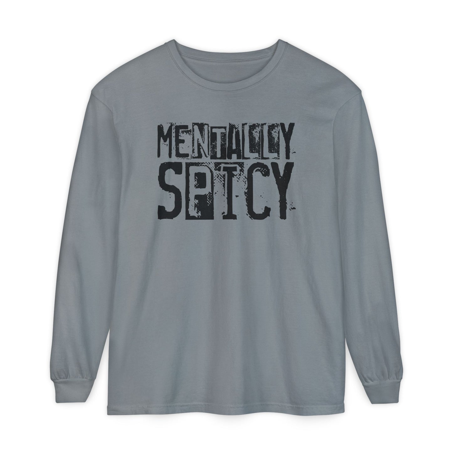 Mentally Spicy - Long Sleeve Tee - Fun Graphic Shirt for Casual Wear, Gift for Friends, Quirky Apparel for Everyday Comfort, [...]