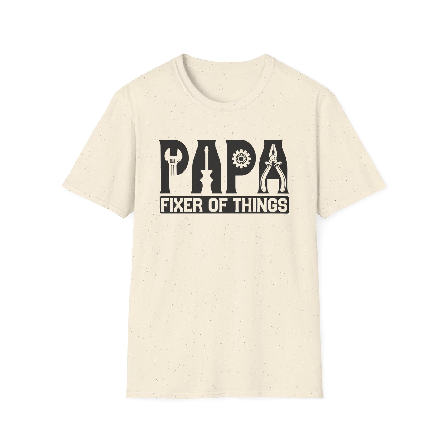 DIY Dad T-Shirt, Papa Fixer Of Things Tee, Father's Day Gift, Unisex Softstyle Shirt, Casual Gift for Dads, Handy Father's Day Tee