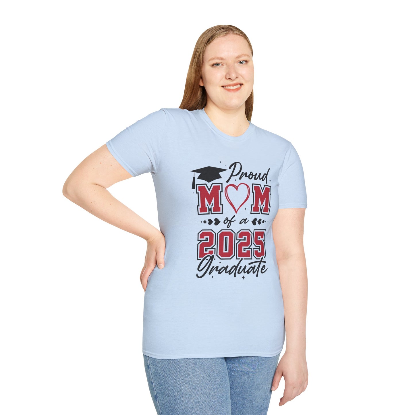 Proud Mom of a 2025 Graduate T-Shirt, Graduation Gift Shirt, Graduation Tee, Family Celebration Apparel, Mother's Day Gift