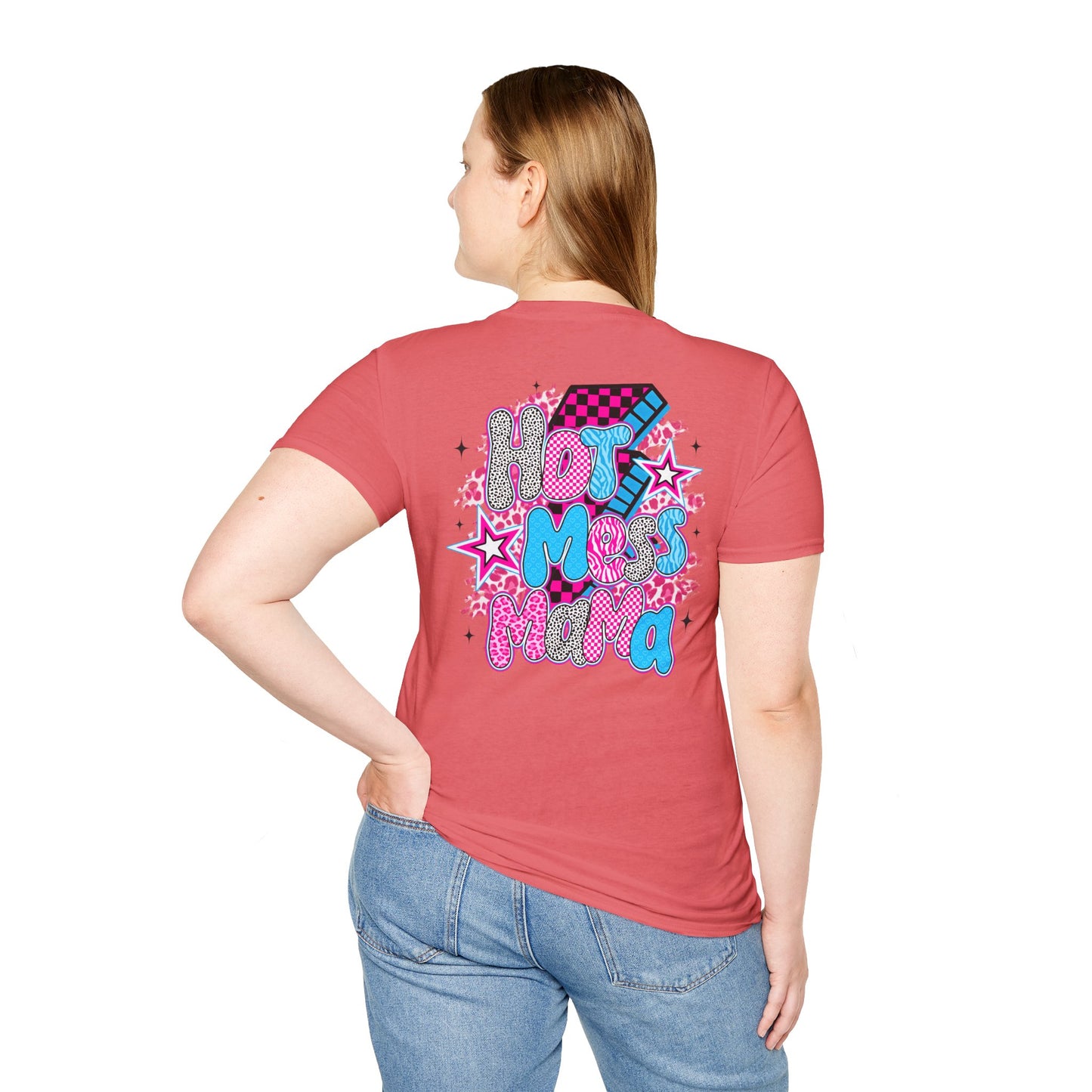 Hot Mess Vibes Fun Graphic Tee