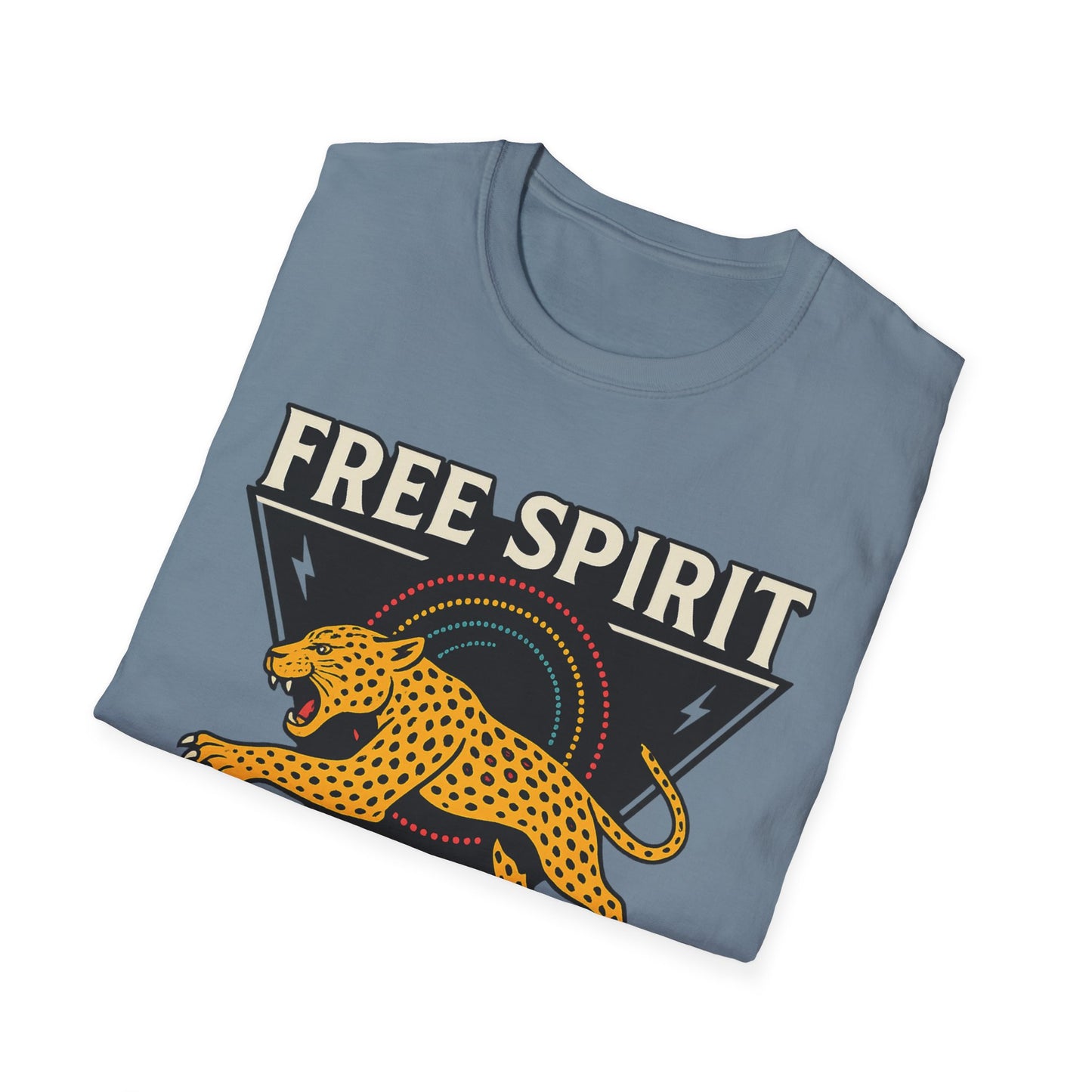 Retro Free Spirit Leopard - Graphic Tee