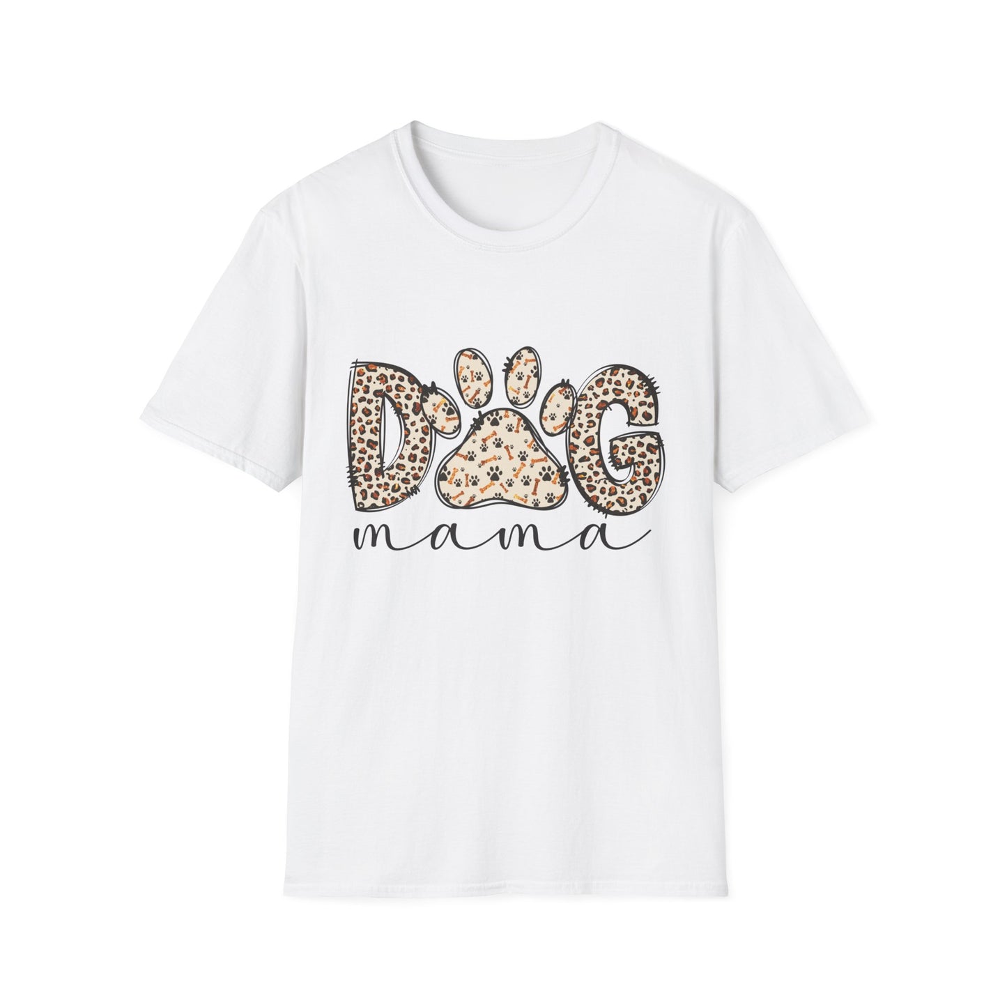Dog Mama Leopard Print T-Shirt