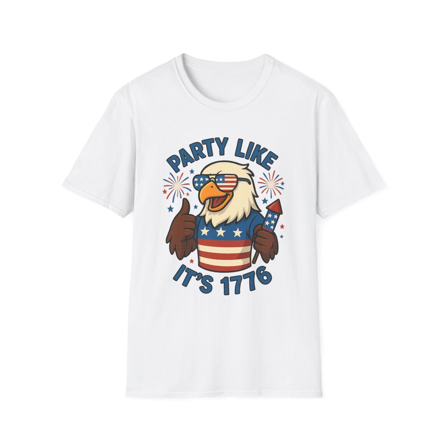 Patriotic 4th of July Party T-Shirt - 'Party Like It's 1776'