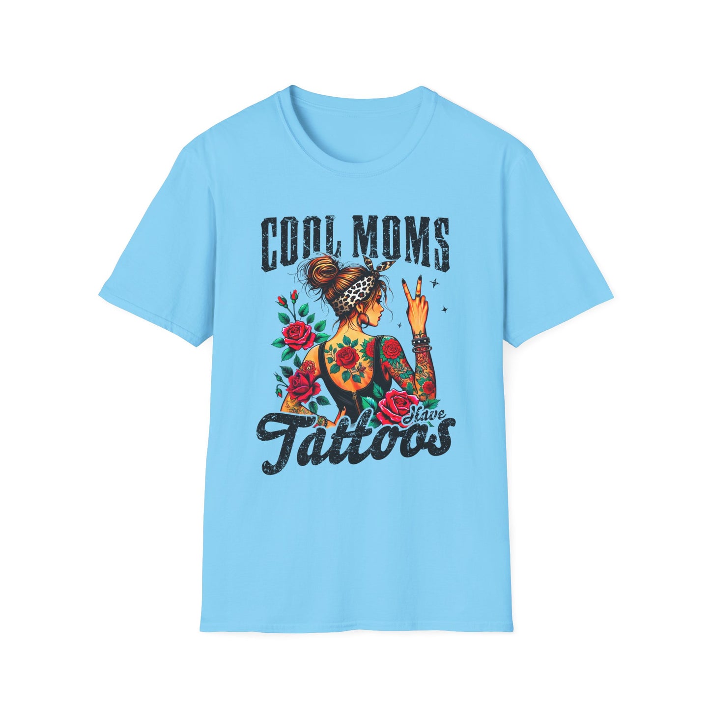 Cool Moms Tattoo Graphic T-Shirt