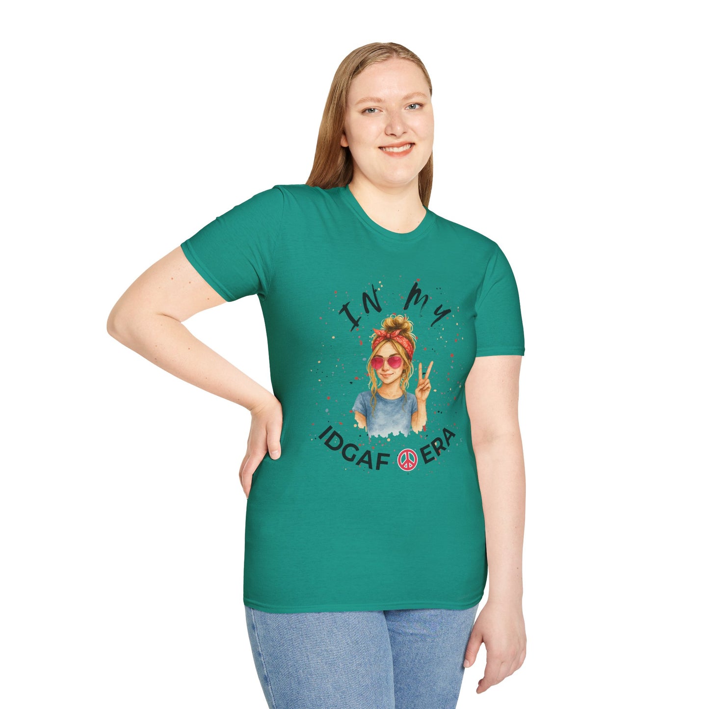 IDGAF ERA - Trendy Graphic T-Shirt for Casual Vibes - Perfect Gift for Friends, Birthday Celebration, Festivals, Everyday Wear, Unique Style
