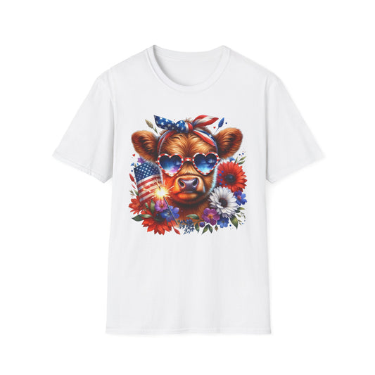 Patriotic Cow T-Shirt - for Summer Celebrations