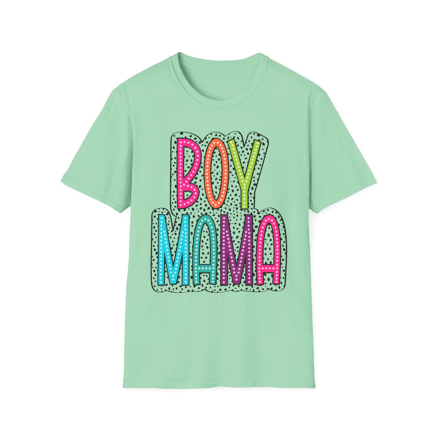 Boy Mama Colorful Graphic Tee for Moms