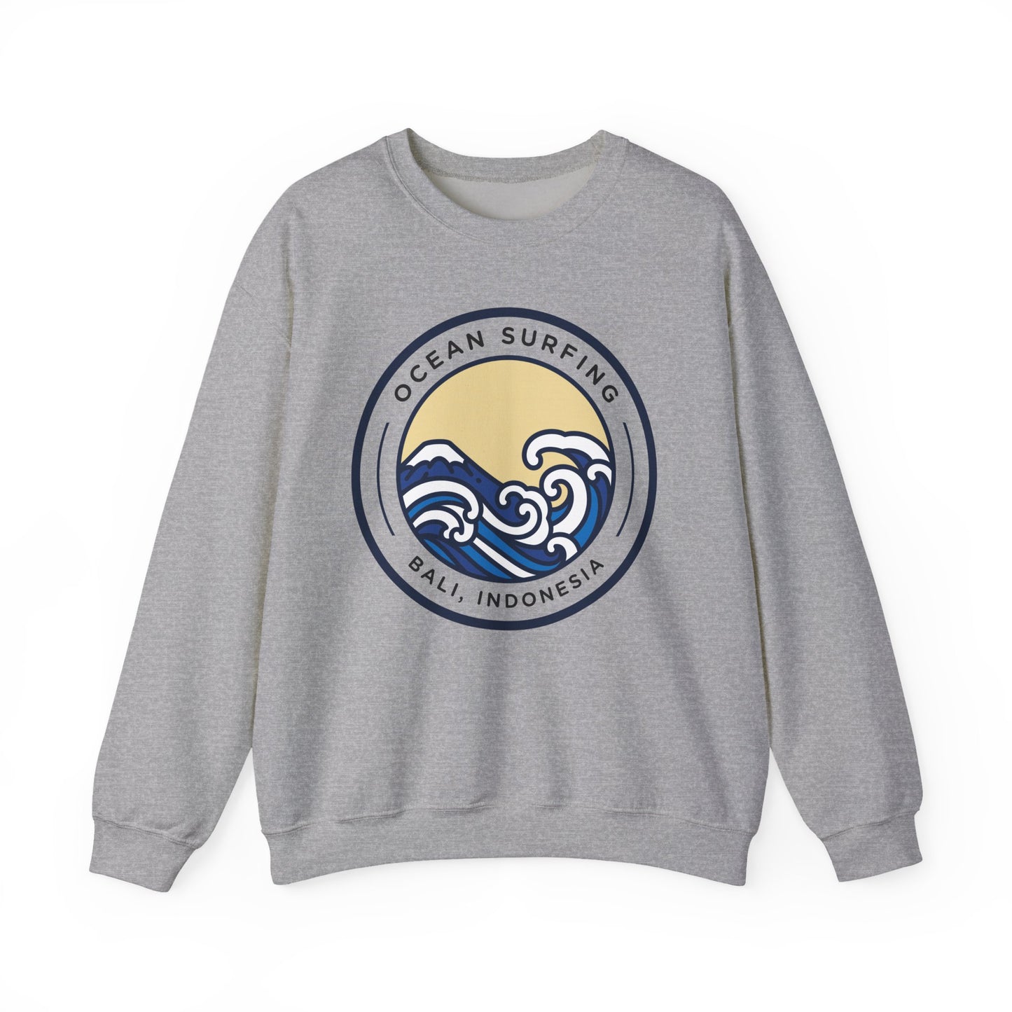 Ocean Surfing Bali Crewneck Sweatshirt - Unisex Heavy Blend