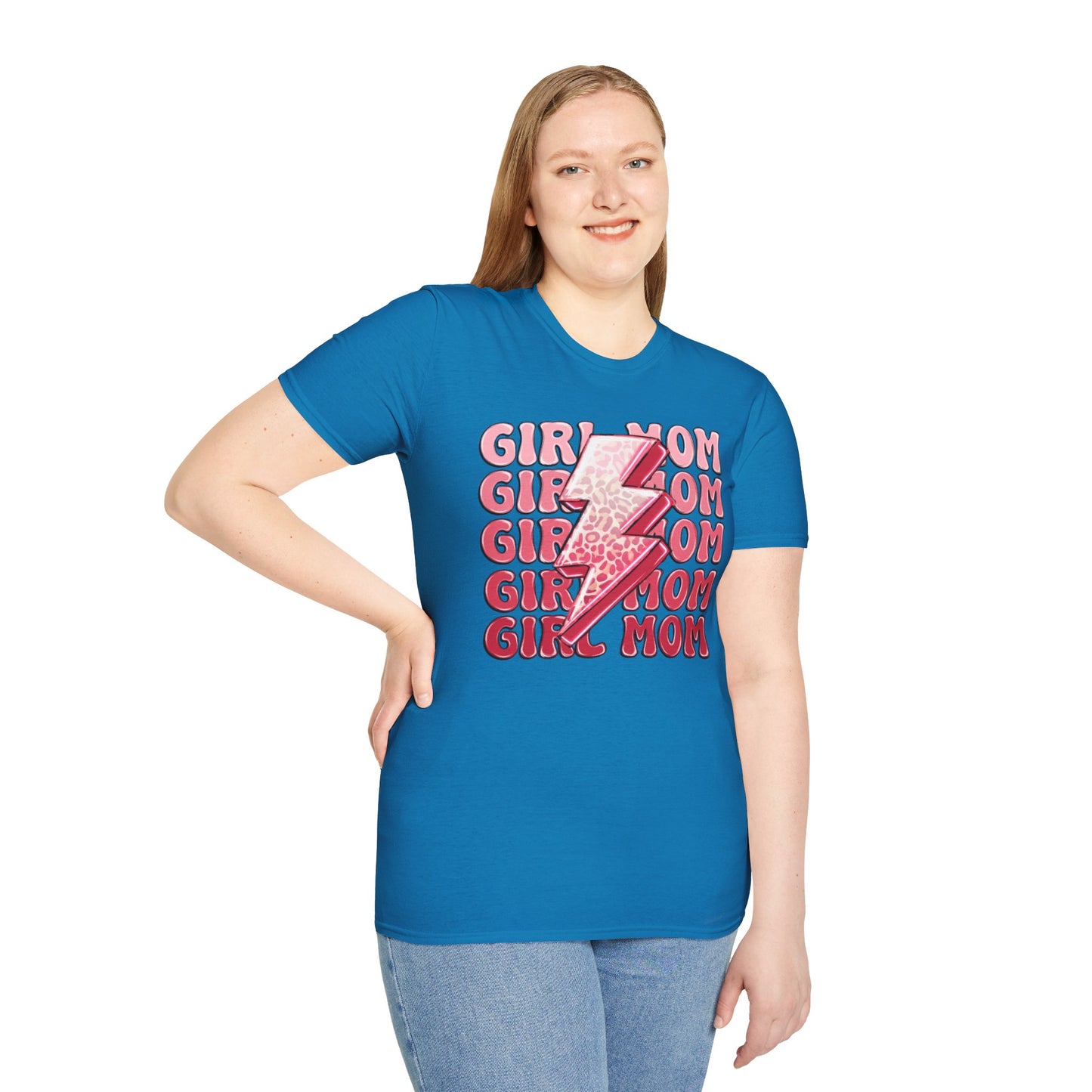 Girl Mom Softstyle T-Shirt - Trendy Casual Tee for Moms