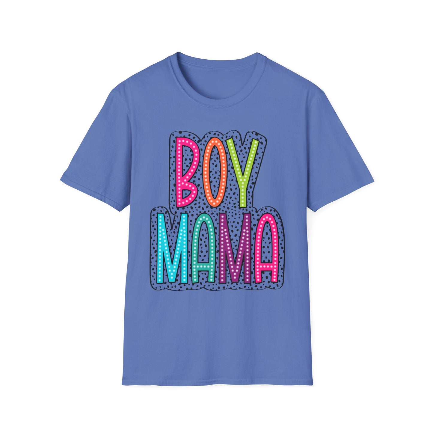 Boy Mama Colorful Graphic Tee for Moms