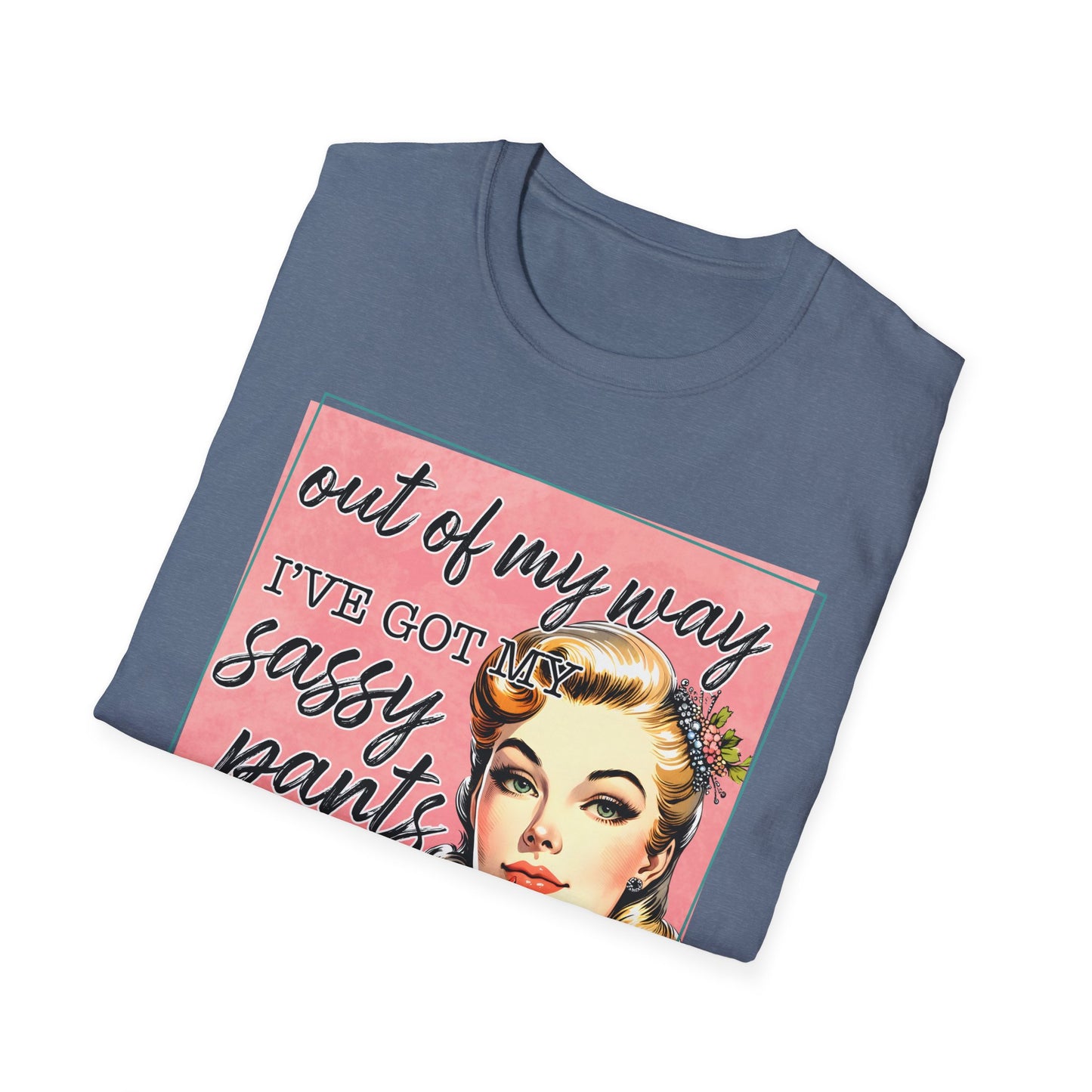 Sassy Pants Unisex Softstyle T-Shirt - Fun Retro Graphic Tee