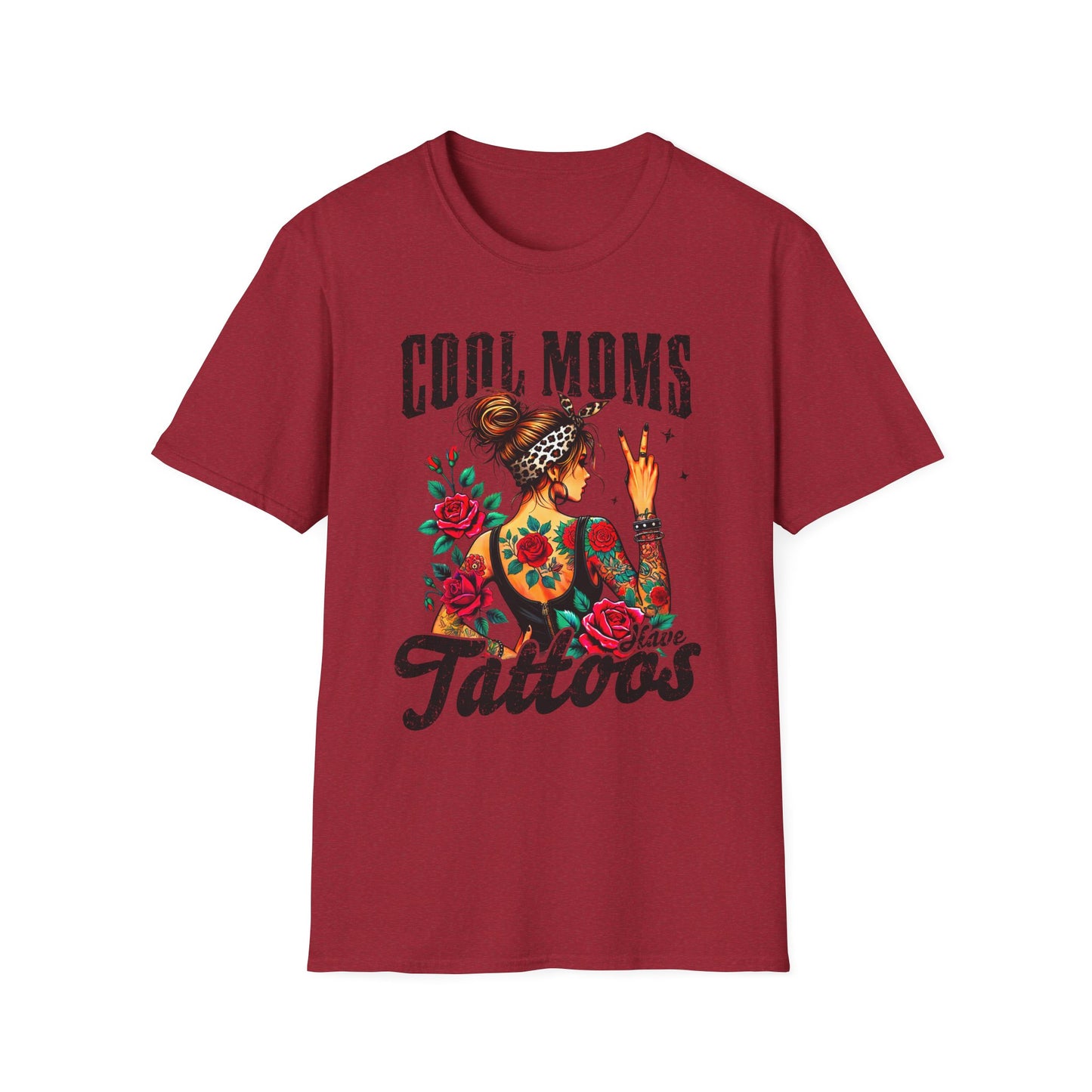 Cool Moms Tattoo Graphic T-Shirt