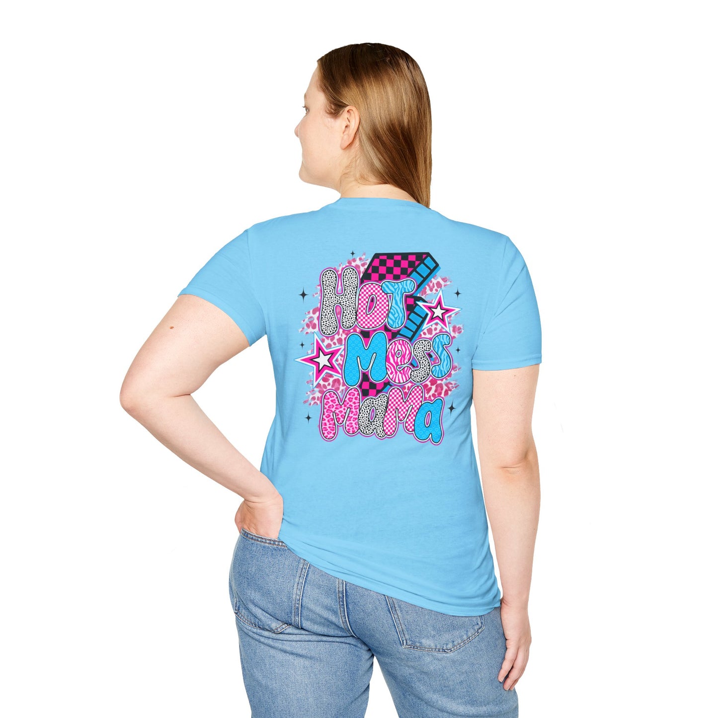 Hot Mess Vibes Fun Graphic Tee