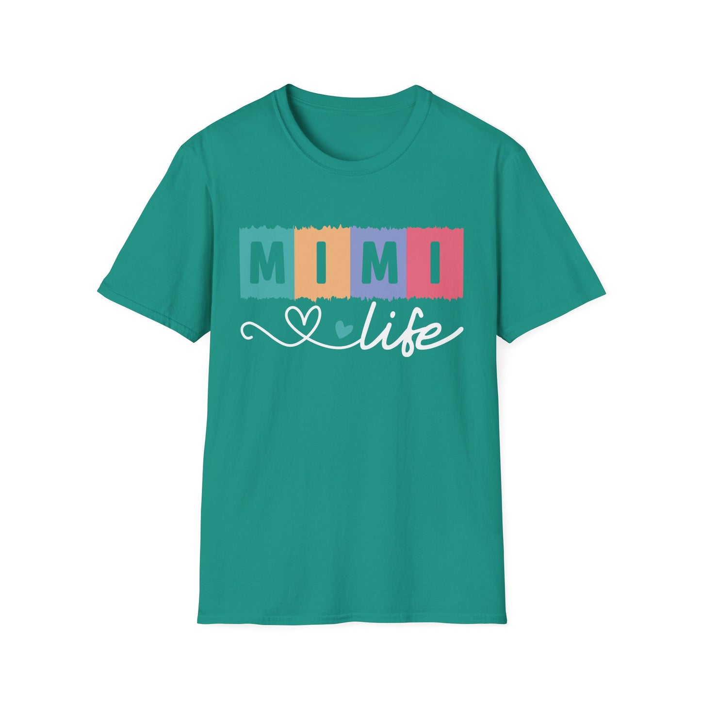 Colorful 'MIMI' Unisex Softstyle T-Shirt | Fun Gift for Mother's Day, Birthday, Casual Wear, Unique Family Tee, Comfortable Everyday Shirt
