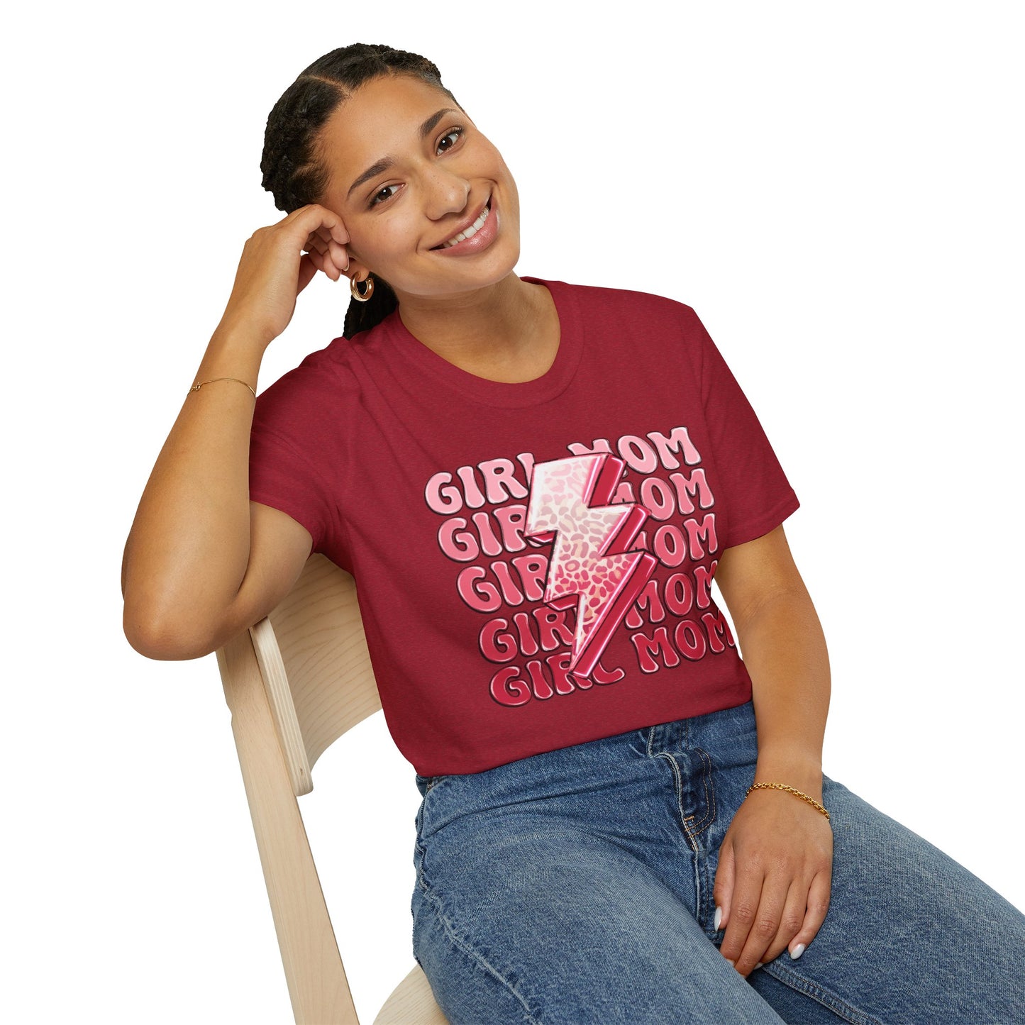 Girl Mom Softstyle T-Shirt - Trendy Casual Tee for Moms