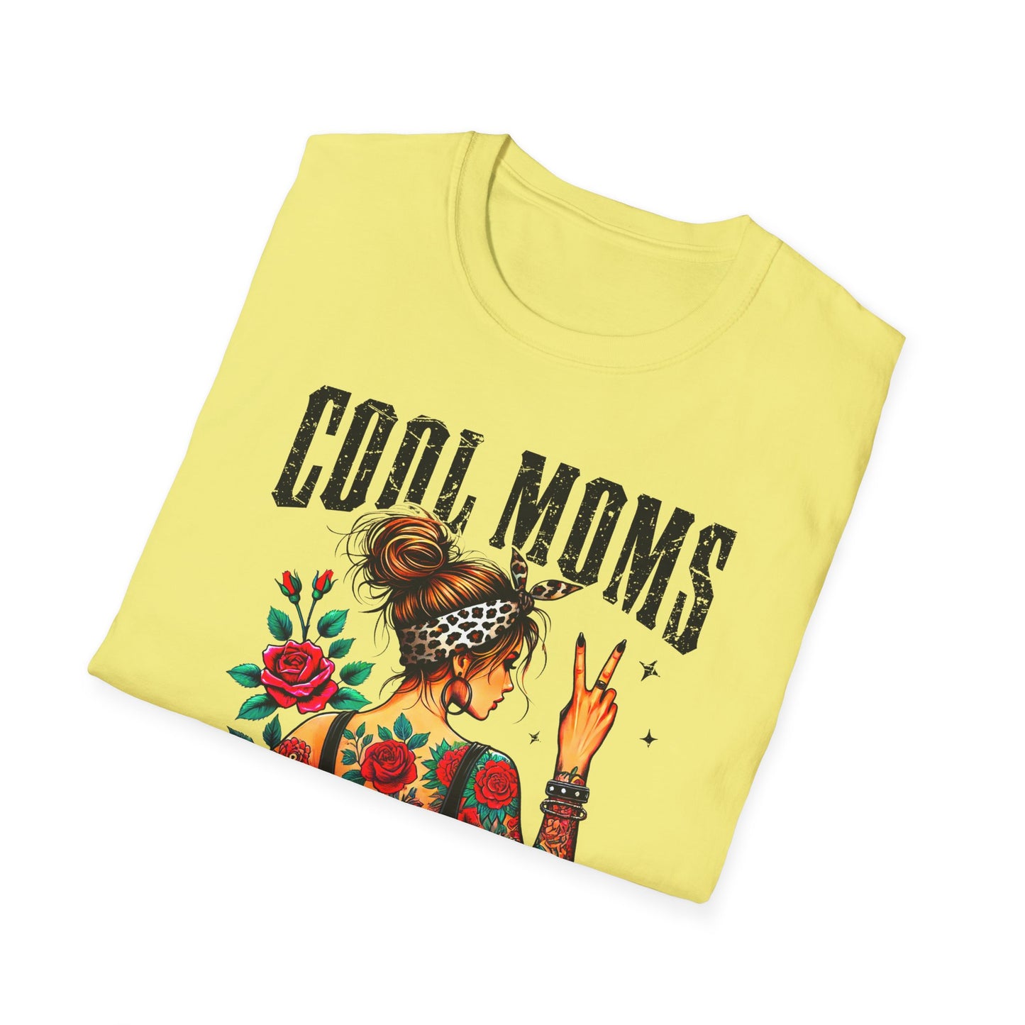 Cool Moms Tattoo Graphic T-Shirt