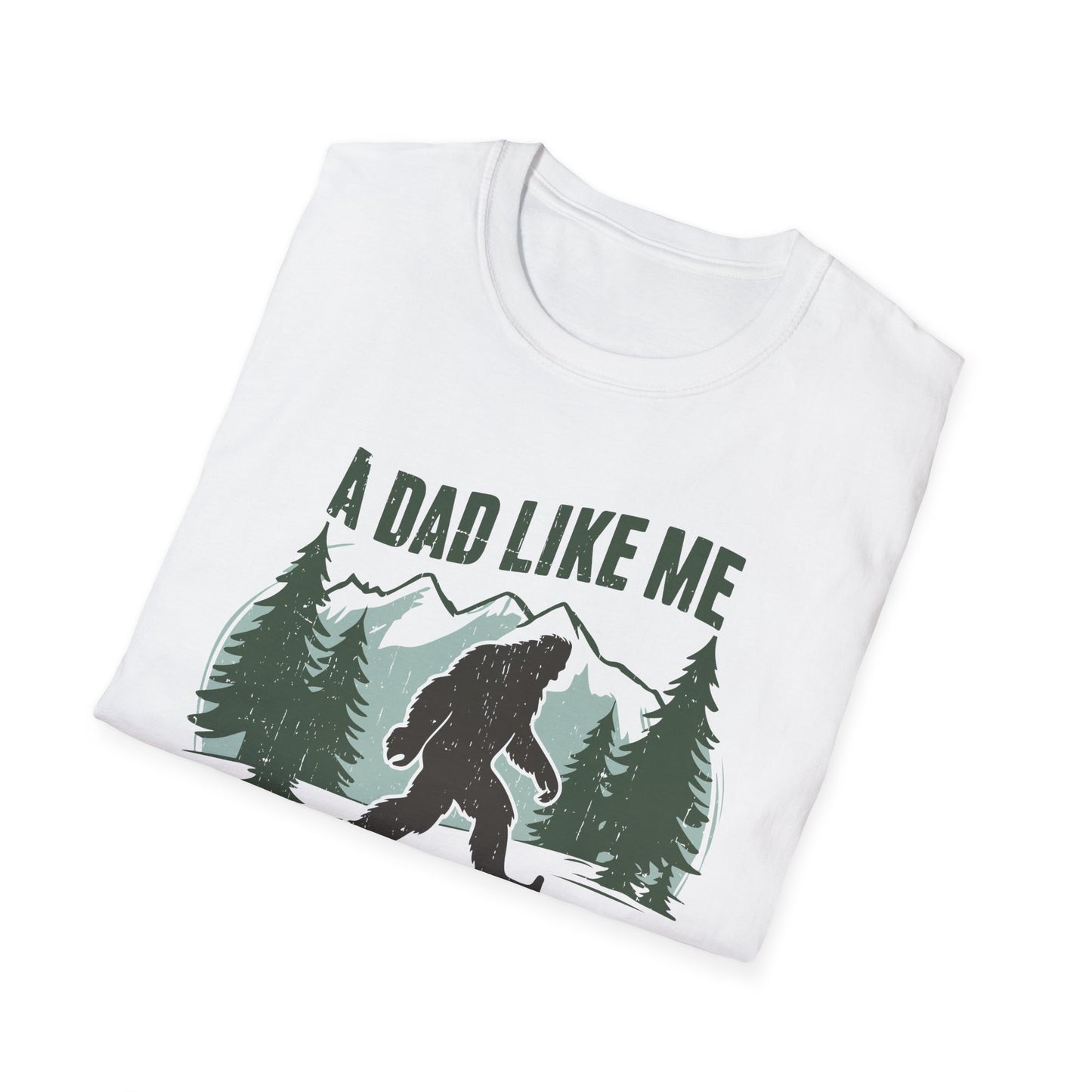 Bigfoot Dad T-Shirt, Funny Father's Day Gift, Unisex Graphic Tee, Nature Lover Shirt, Outdoor Adventure Apparel, Sasquatch Gift