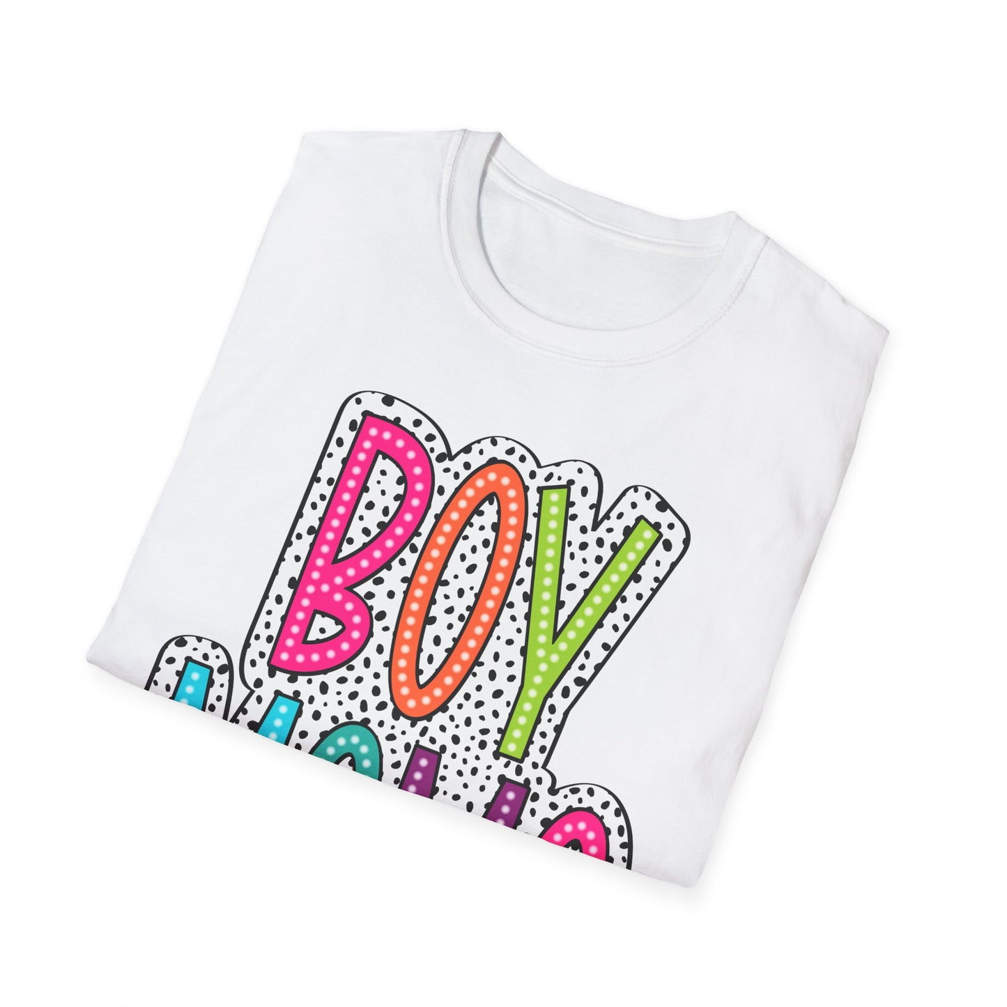 Boy Mama Colorful Graphic Tee for Moms