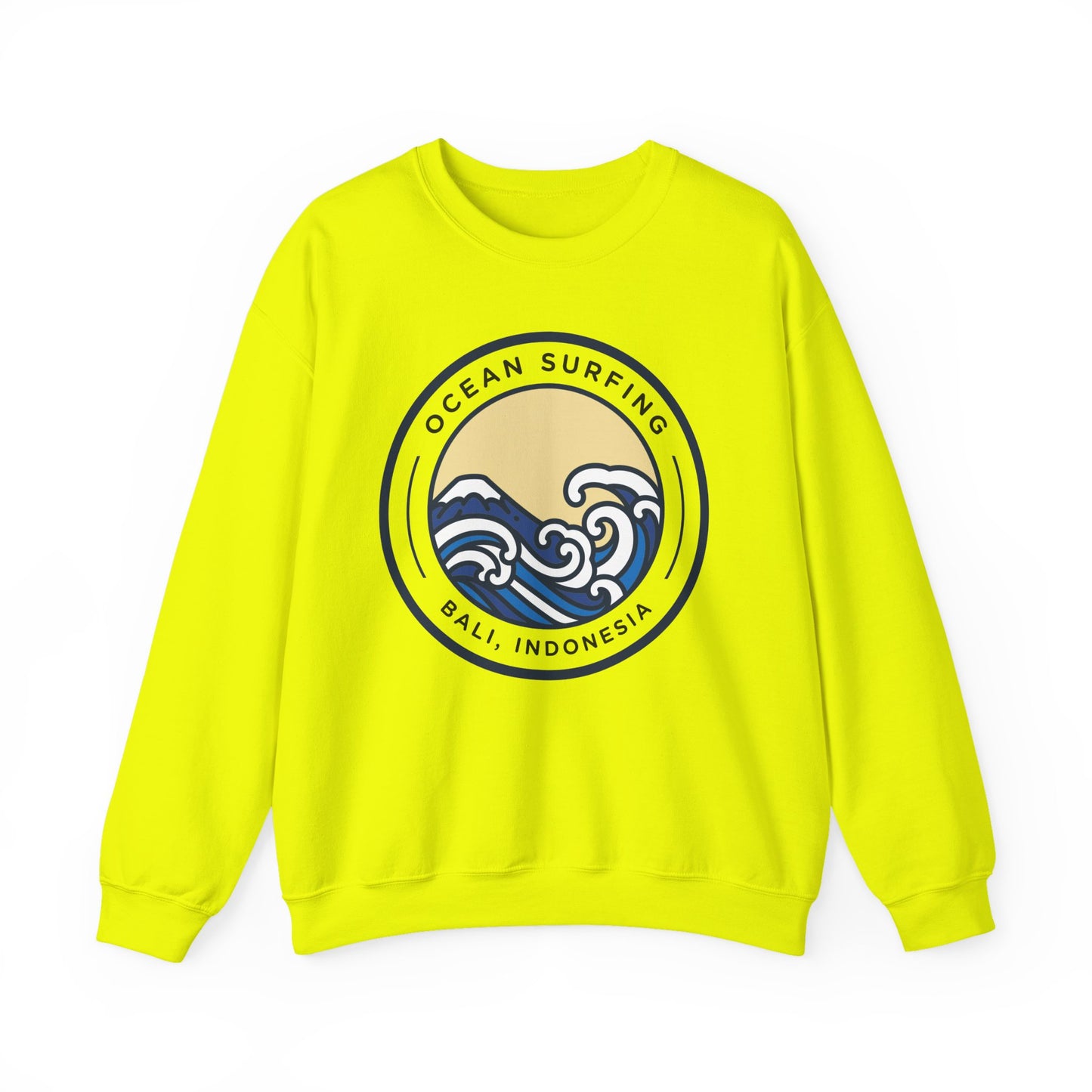 Ocean Surfing Bali Crewneck Sweatshirt - Unisex Heavy Blend