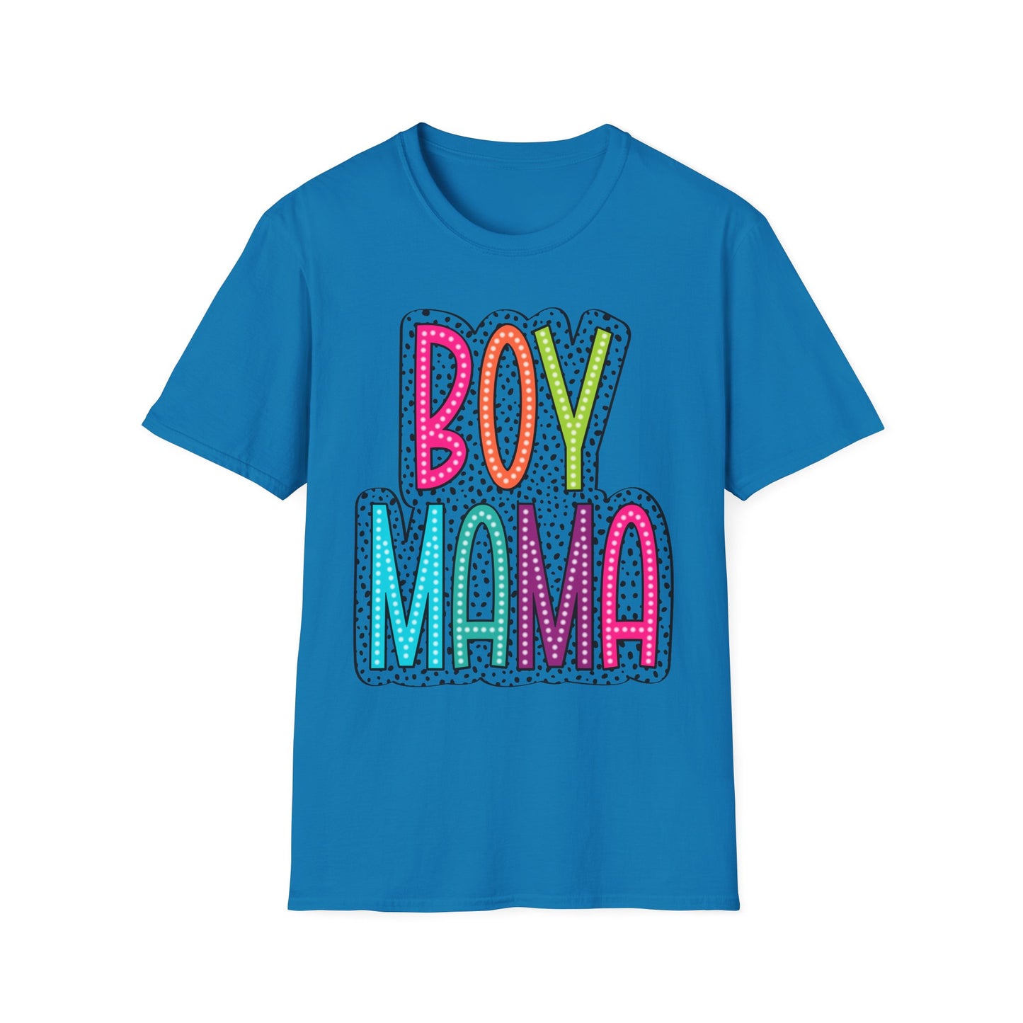 Boy Mama Colorful Graphic Tee for Moms