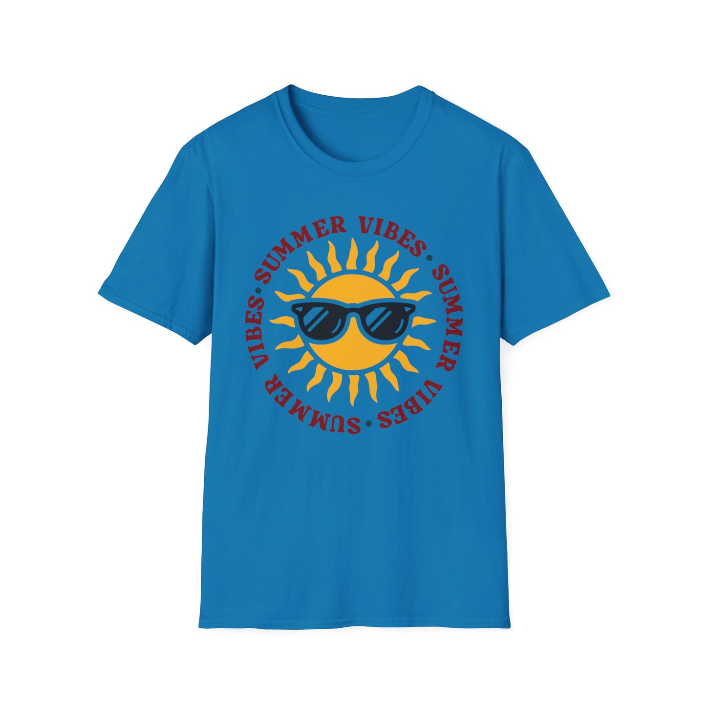 Summer Vibes – Bright Yellow Sun Tee
